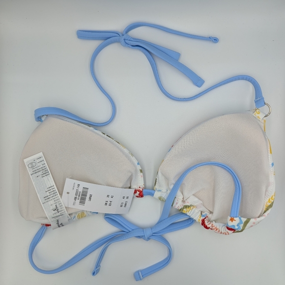 Abercrombie O-Ring Halter String Triangle Bikini Top - Picture 2 of 5